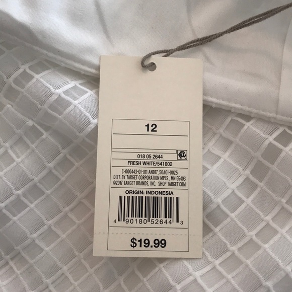 White Ruffle Asymmetrical Skirt - Picture 6 of 6